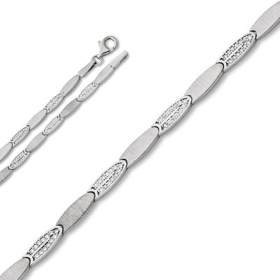 Silberkette ONE ELEMENT "Zirkonia Halskette aus 925 Silber" Gr. 42, silber, Halsketten, Damen, 42, Silber 925 (Sterlingsilber), Silberkette, Fein gefertigt – ein Zeichen mit besonderer Bedeutung