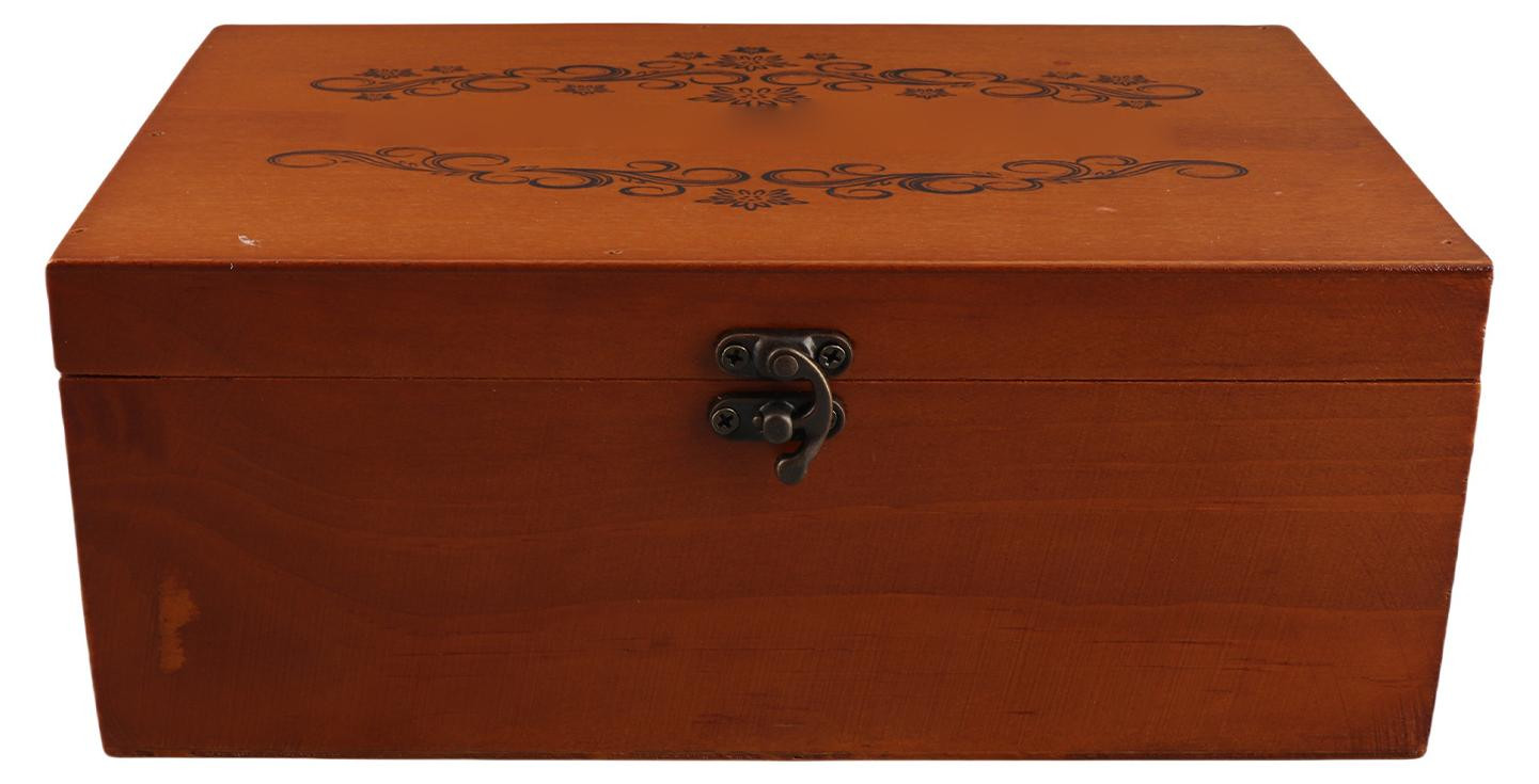 Gistuch Houten opbergdoos in retrostijl voor sieraden