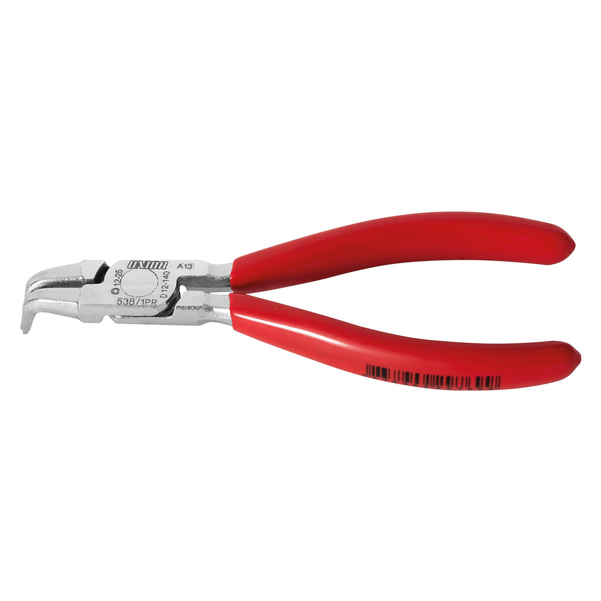 Unior 538/1PR Sicherungsringzange, innen, gebogen, 12-25mm, red (52566668)