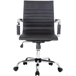 equip, Bürostuhl, Bürostuhl, Geriffelte Polsterung, Mittlere Rückenlehne