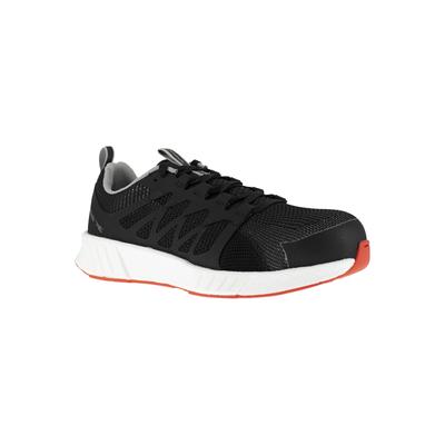Sicherheitsschuh REEBOK "Fusion Flexweave Work" Gr. 41, schwarz (schwarz, weiß, orange), 41, Obermaterial: 100% sonstige Fasern AF., Schuhe