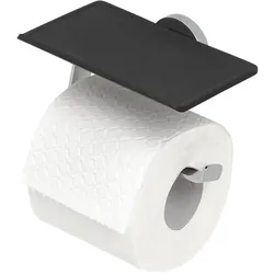 Tiger, Toilettenpapierhalter, Toilettenpapierhalter Noon mit Ablage chrom