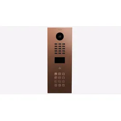 DoorBird D2101KV IP Video Türsprechanlage Bronze-Optik als PVD Beschichtung, Edelstahl, gebürstet