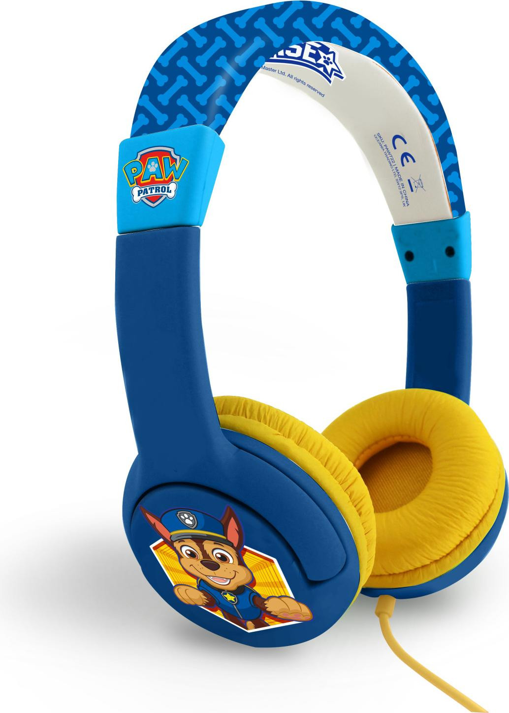 OTL Technologies PAW Patrol Chase kinderhoofdtelefoon, blauw/geel, bekabeld voor gaming