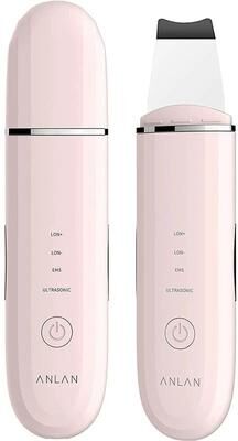 Uplift Essentials Ultrasonic Facial Skin Scrubber pink