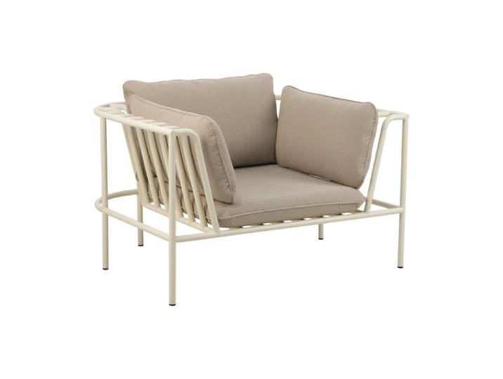 Brafab Fauteuil Collier Pearl white-teddy beige