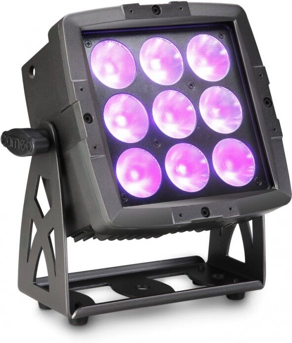 Cameo Flat Pro Flood 600 Ip65 Outdoor-Fluter, 9x12w Rgbwa+uv 6-In-1 Leds