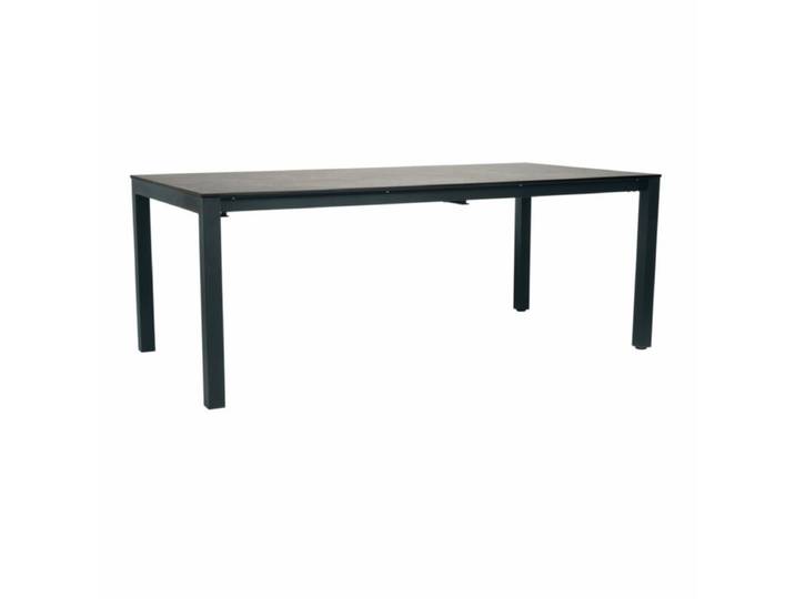 Stern Classic Ausziehtisch 200/250×100 cm Aluminium/HPL Geradlinig &amp; pur ausziehbar, Tischbein mit Höhenausgleich