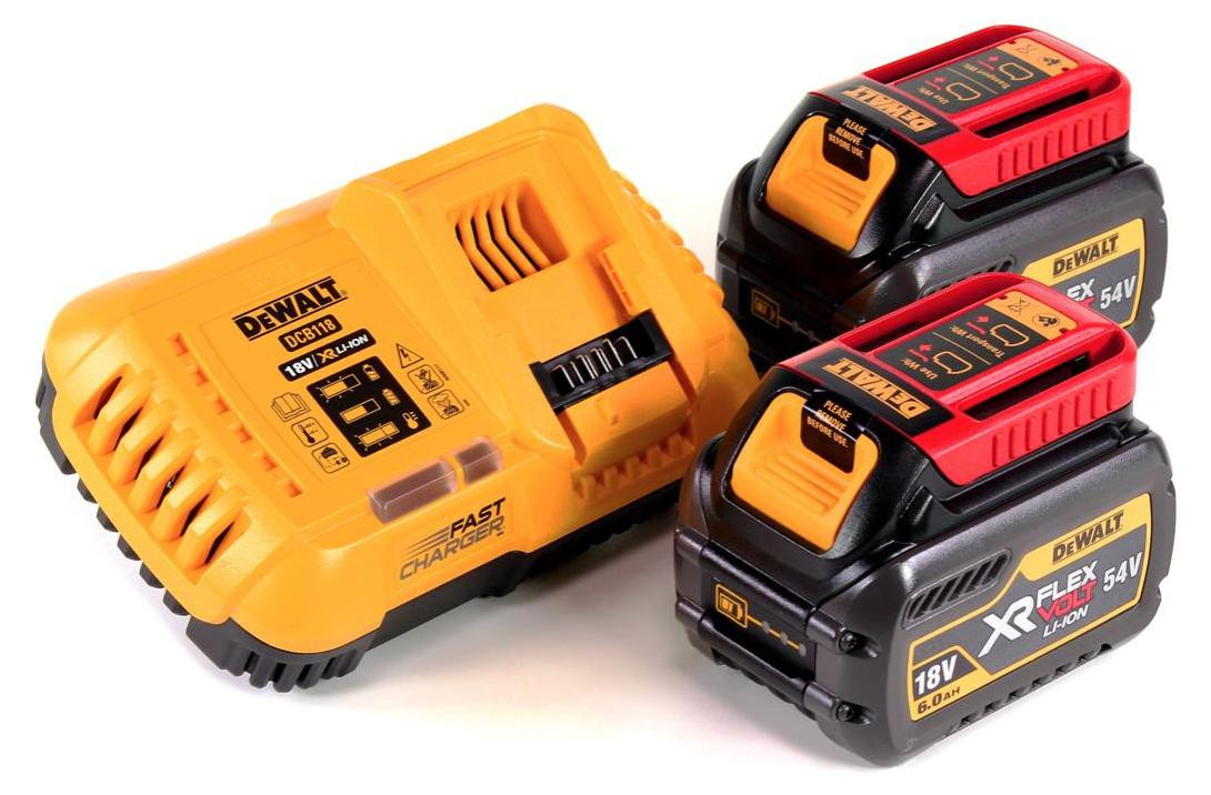 DeWalt DCB 118 T2 XR FLEXVOLT starterset met 2x 6,0 Ah accu