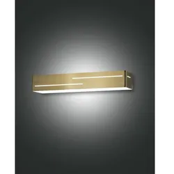 Fabas Luce LED Wandleuchte BANNY, IP20, Up/Down + Lichtdekor, 31cm, 18W 3000K, schaltbar, Messing satiniert FAB-3618-21-119
