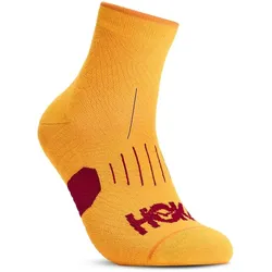 Hoka, Unisex, Sportsocken, Laufsocken Quarter Run Sock 3-Pack - egg yolk/cerise/virtual violet, Mehrfarbig, Violett, Gelb