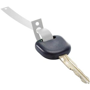 Eichner Schlüsselanhänger Stripe, beschriftbar, weiß, auf Rolle, 160 x 12,7 mm, 1.000 Stück