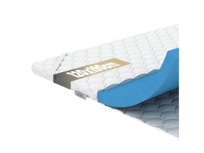 REM-Sen Gelschaum Matratzentopper 120x190, 6cm H2 Weich Matratzenauflage Atmungsaktiver & druckentlastender Gel-Topper mit Eckgummis, Pflegeleichter Mikrofaser-Bezug abnehmbar und waschbar bei 60°C