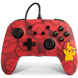 PowerA Enhanced Wired Switch Controller Pikachu (Switch), Gaming Controller, Rot, Gelb