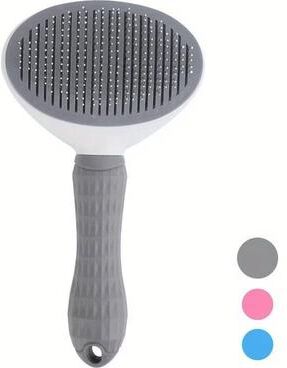 Uplifted Goods One Click Pet Hair Removal Comb For Dogs And Cats grey
