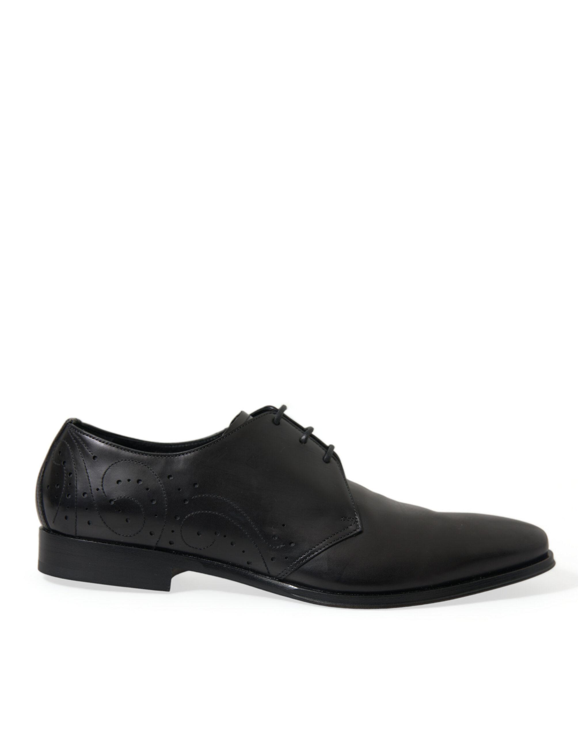 Leder Derby Schuhe im Brogue-Stil