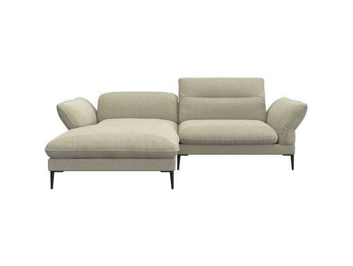 Ecksofa Tiara Stoff beige B 241 T 88 cm