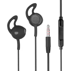 Fontastic In-Ear Headset L180 mit Extra Langem Kabel schwarz