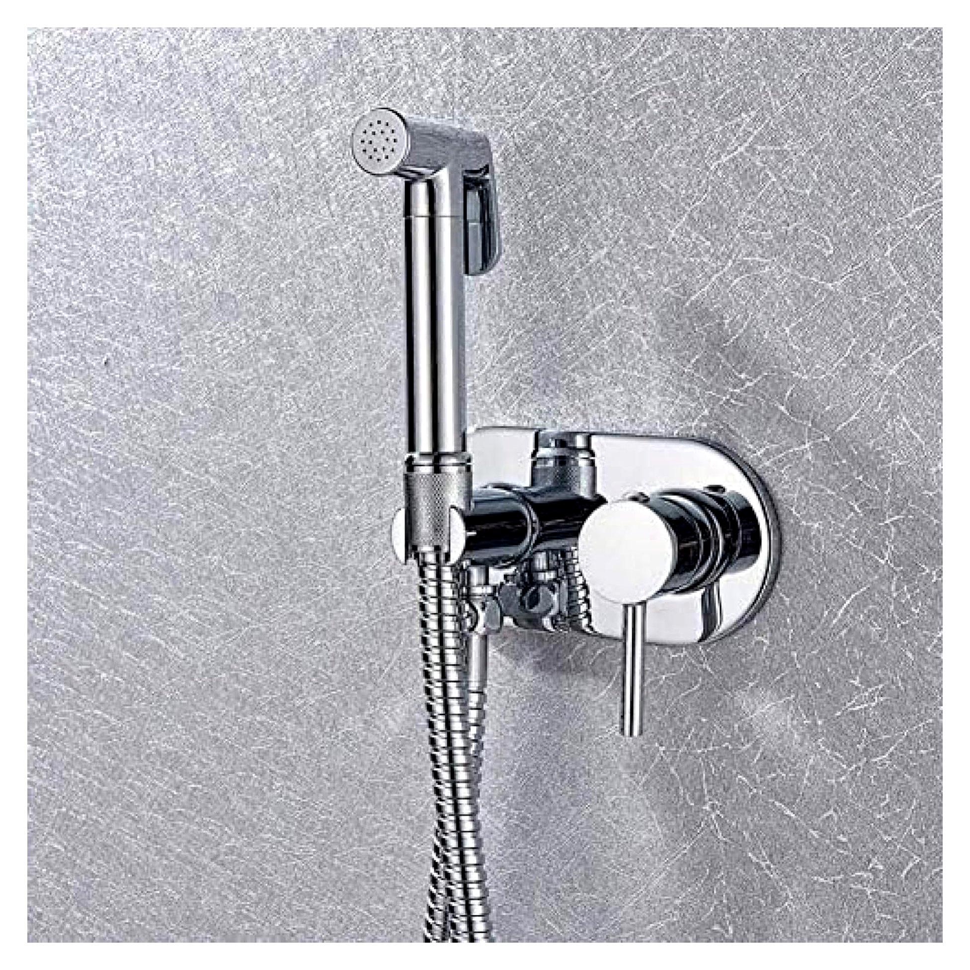 Küchenarmaturen, Wasserhahn, helles Chrom, Hand-WC-Sprayer-Set, selbstreinigender Handfaucet, Badezimmer-Handbrause, Duschkopf