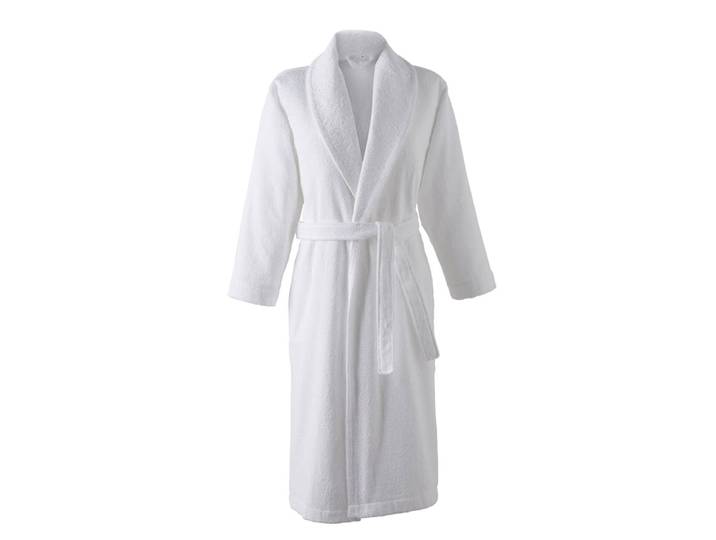 Peignoir coton blanc xs