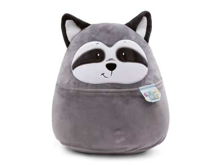 NICI knuffel Chill-NICI wasbeer 30cm - Pluizige knuffel wasbeer met staart voor meisjes, jongens & baby's - 49890