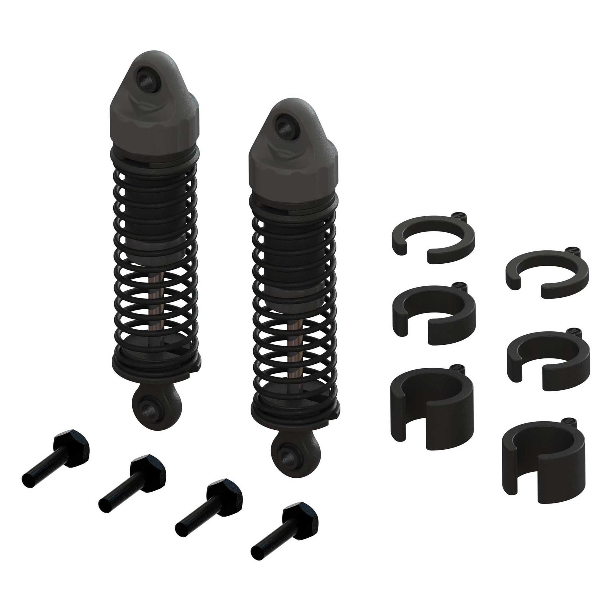 Arrma Shock Set, 58mm Length, 800cSt Oil (2): GROM (ARA330838)
