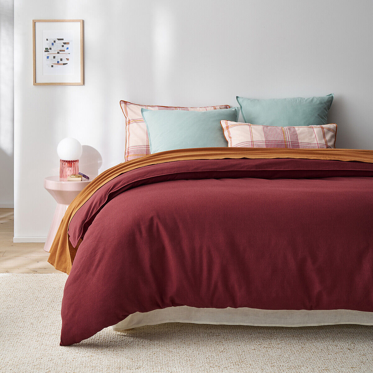 LA REDOUTE INTERIEURS Housse de couette, flanelle coton, Clara