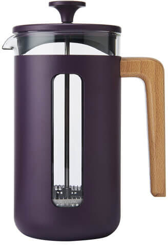 La Cafetiere Pisa 8 Cup Cafetiere Purple with Wood Handle