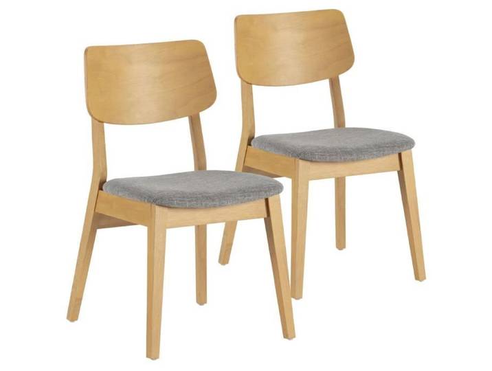 Pack de 2 chaises Susi couleur Chêne bois massif
