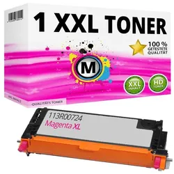Druckfuxx, Toner, 1x XXL Toner 113R00724 MAGENTA Drucker Kartusche für Xerox Phaser 6180