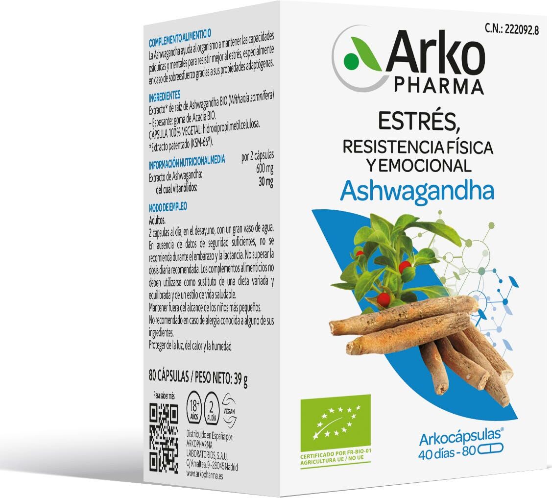 Arkopharma Arkocaps Ashwagandha Bio 84 caps