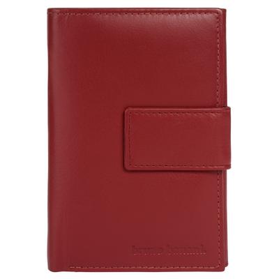 Geldbörse BRUNO BANANI "BRUNO BANANI Damen echt Leder", Damen, rot, Leder, unifarben, Kleinlederwaren, echt Leder
