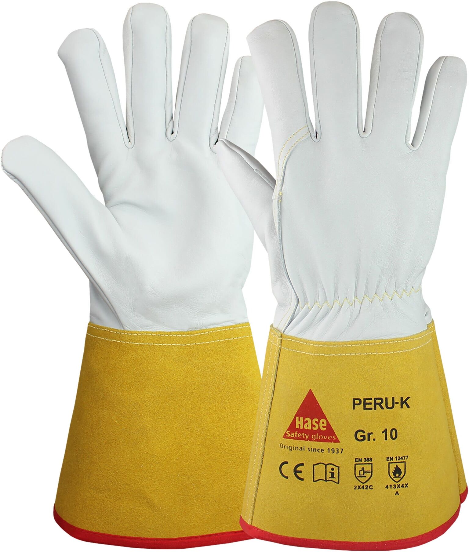 Hase Peru K Schweißerhandschuh aus Schafsnappaleder Größe 9 (403835K-9)