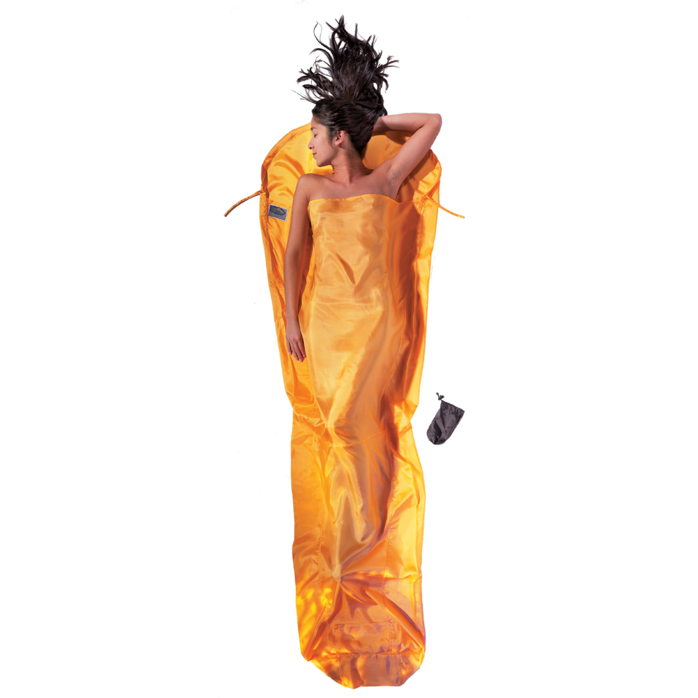 Cocoon MummyLiner Silk Schlafsack Hüttenschlafsäcke & Inlets orange Größe MAX. 230CM Camping Hautfreundlich