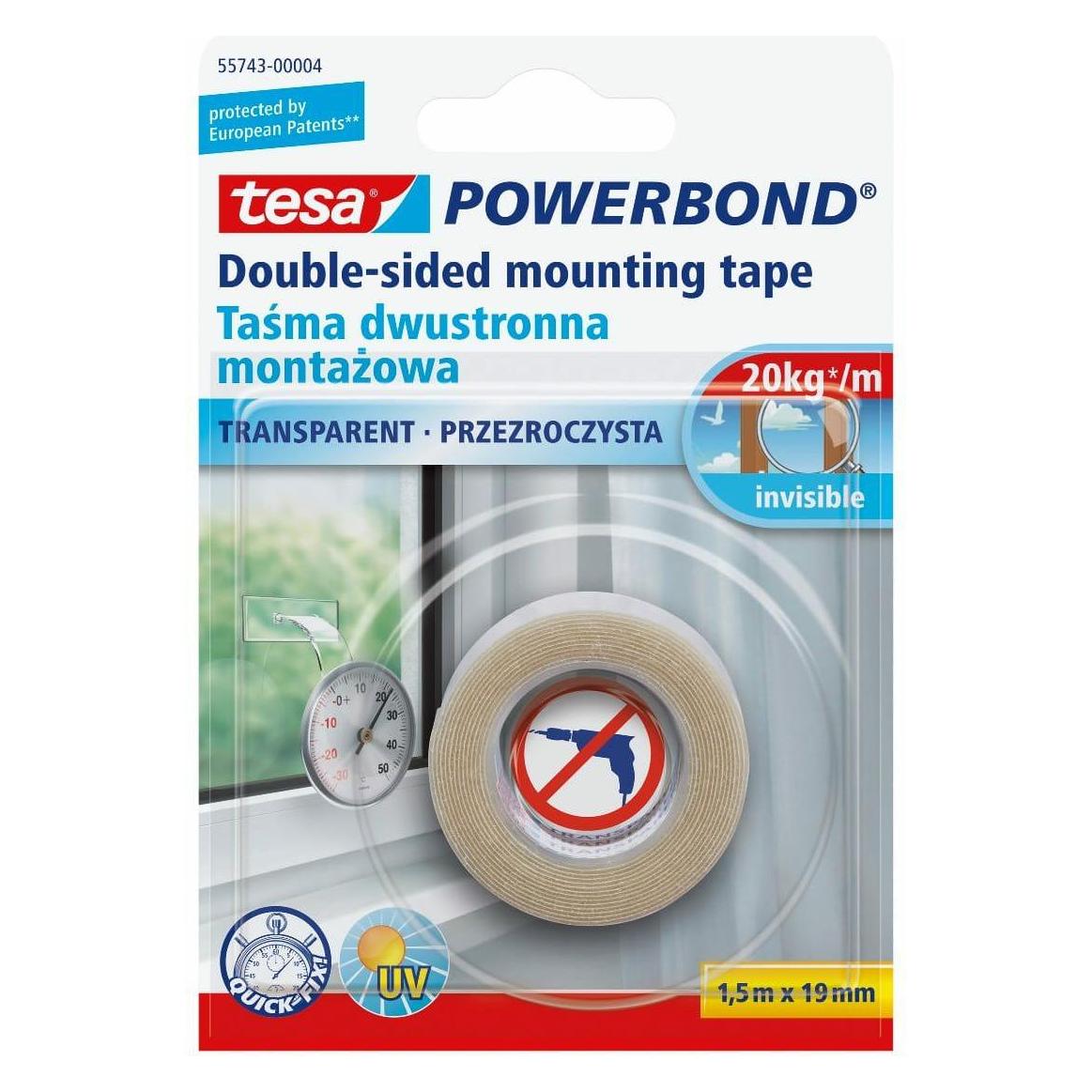 tesa Double Sided Tape Transparent 1,5mx19mm (19 mm) (H5574304)