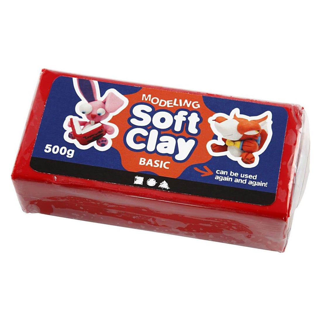 Creativ Company Zachte Klei - Rood, 500gr. (5707167875278)