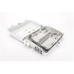 Digitus Outdoor FTTH Distributionsbox für 24x SC SX oderLC/DX Adapter und 24 Spleisse, Server Zubehör, Grau