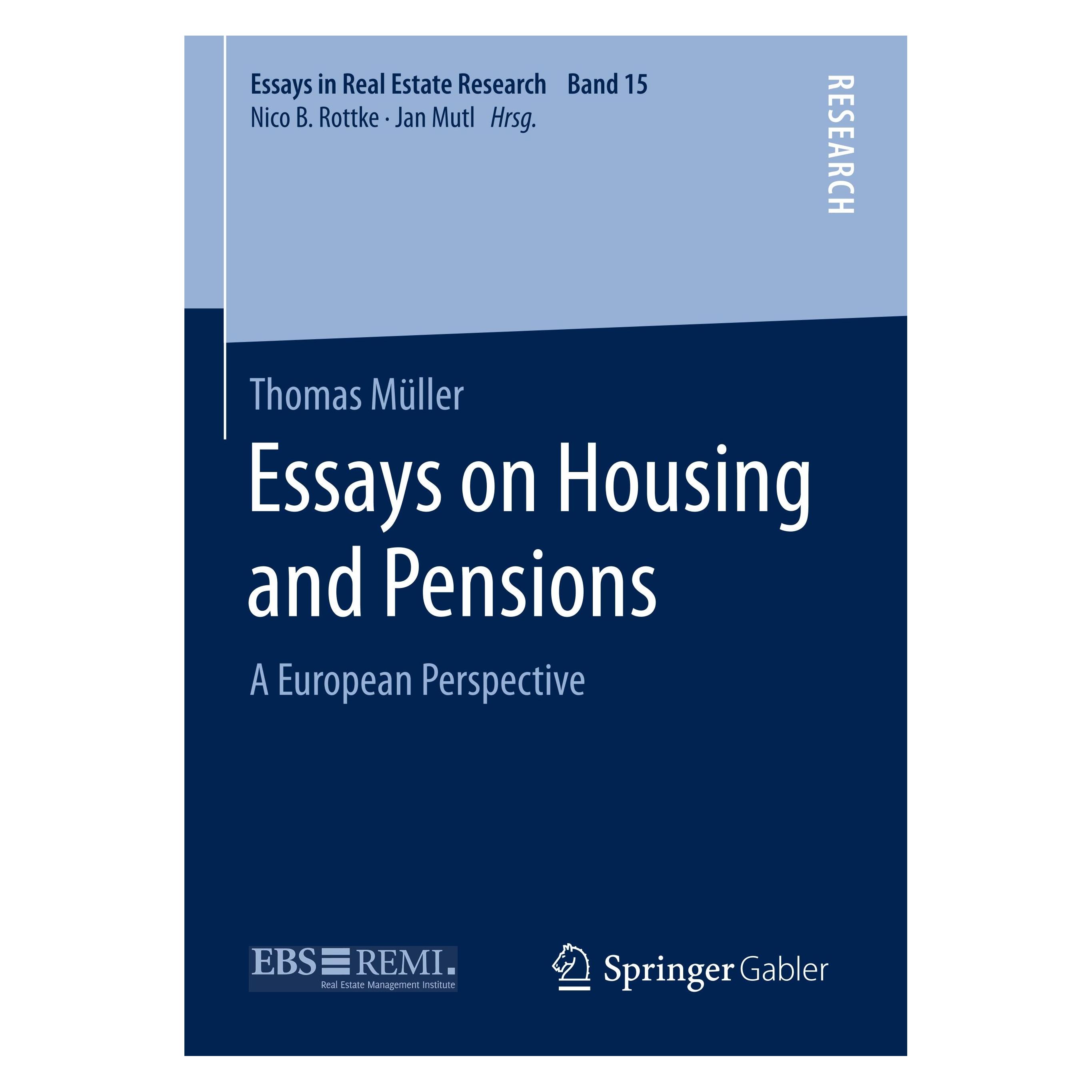 Springer Essays on Housing and Pensions (Englisch, Hardcover, Thomas Müller) (9783658249540)