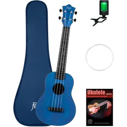 Flight TUC35 Dark Blue Travel Konzert Ukulele Set