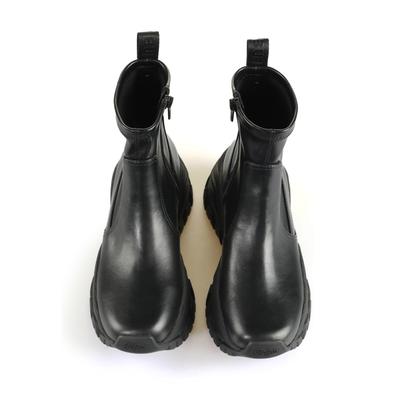 Stiefel BUFFALO "Buffalo lola sock", Damen, Gr. 40, schwarz, Kunstfaser, unifarben, Schuhe Stiefel