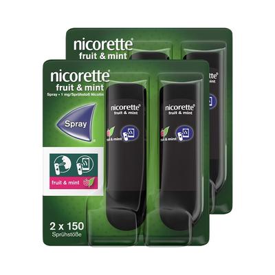 nicorette Fruit & mint Spray mit Nikotin 2x 2 St 2x2