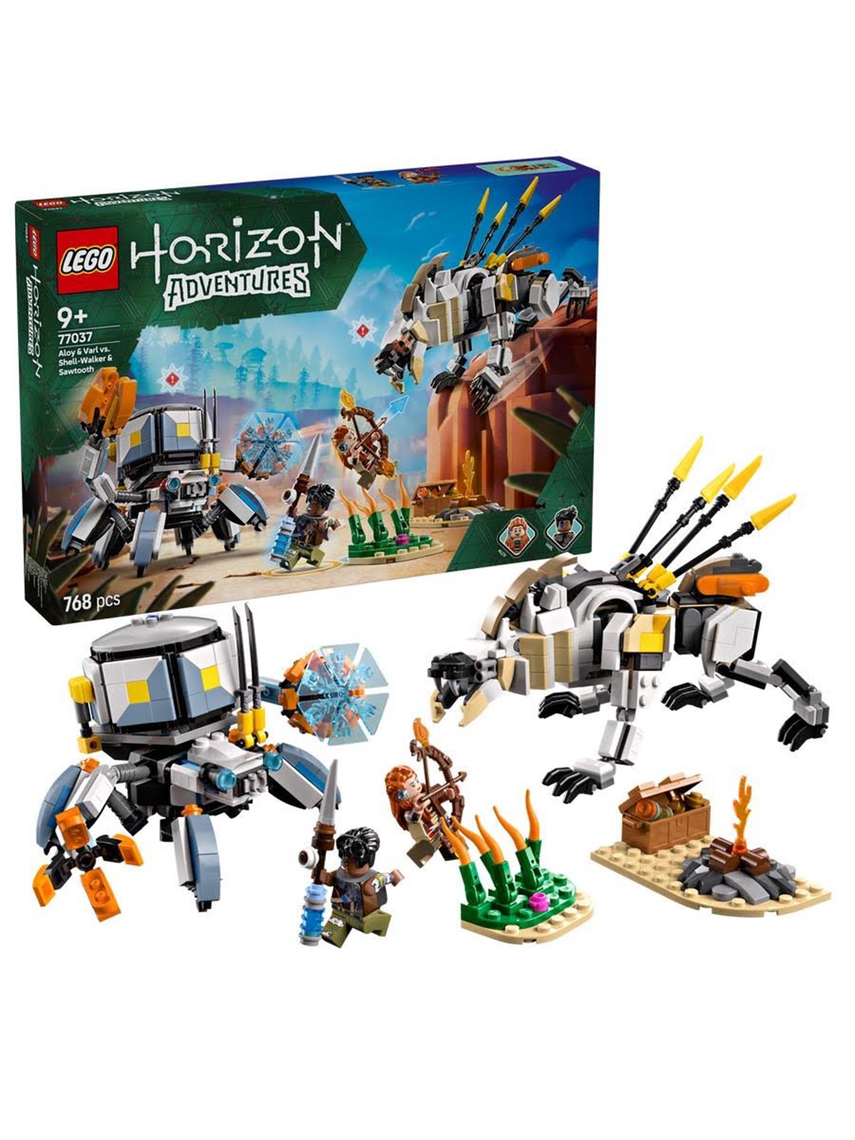 LEGO 77037 Aloy und Varl vs. Panzerwanderer und Sägezahn