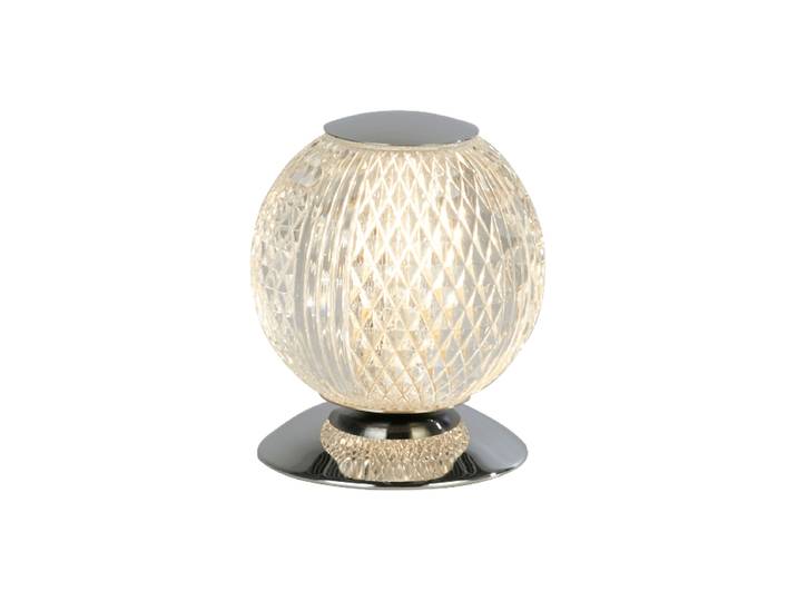 Design Tischlampe Allure Chrom, Transparent Searchlight