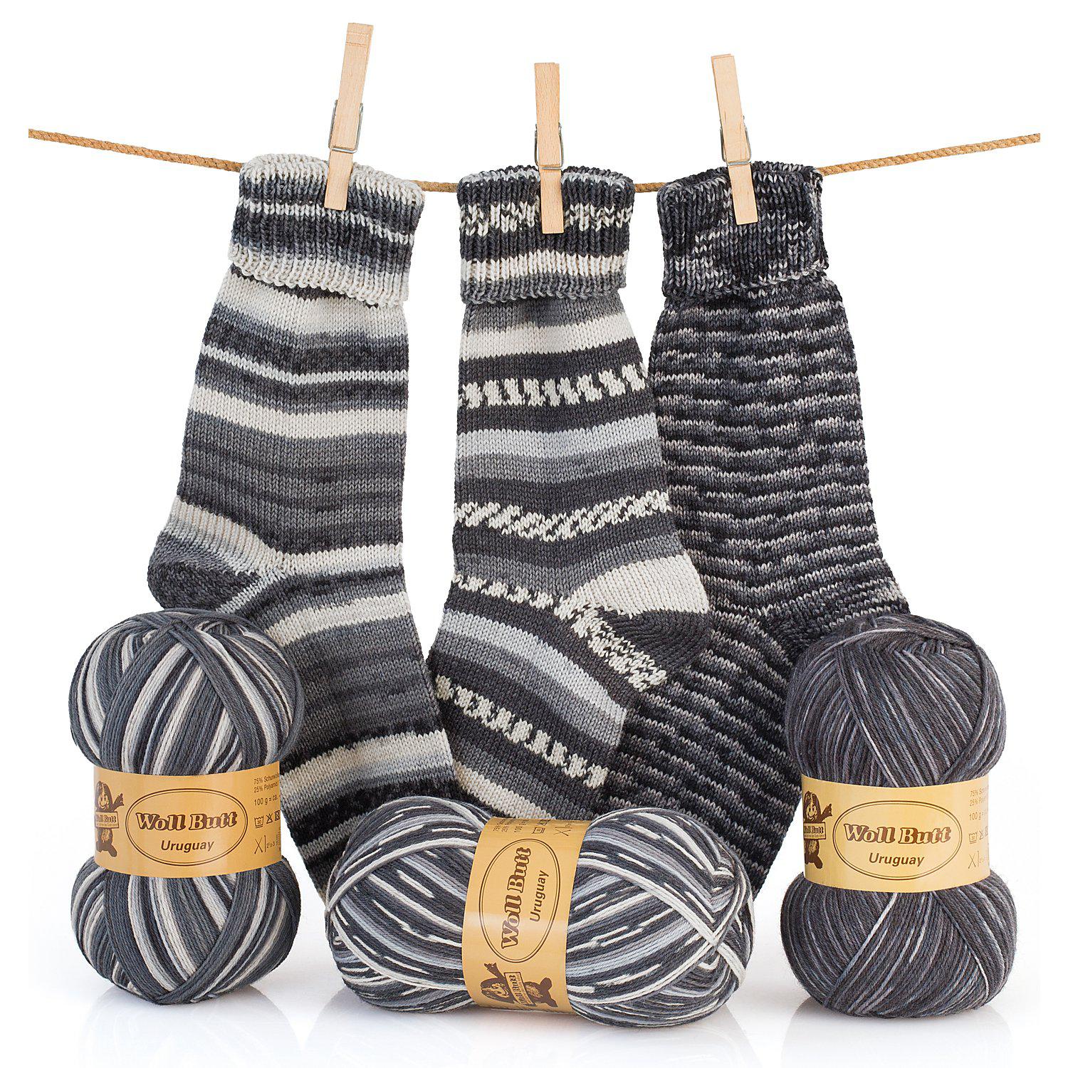 Woll Butt Sockenwollpaket "Uruguay", 300 g