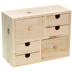 Schränkchen aus Holz, 22 x 9,5 x 17 cm