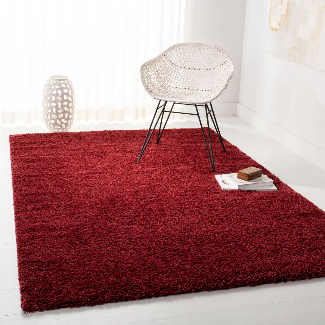Ebern Designs Lakely Area Rug Maroon Rectangle 236 x 305cm