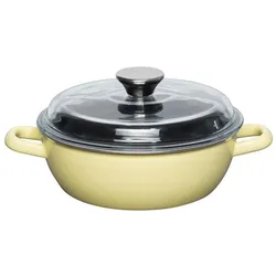 Lemon Soda Schmorpfanne mit Glasdeckel 20cm, hoch, Pfanne + Kochtopf