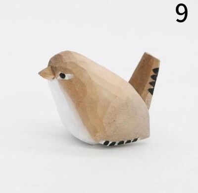 Inspired Living Hand Carved Wooden Bird Figurine For Rustic Home Decor And Bird Lover Gifts 9