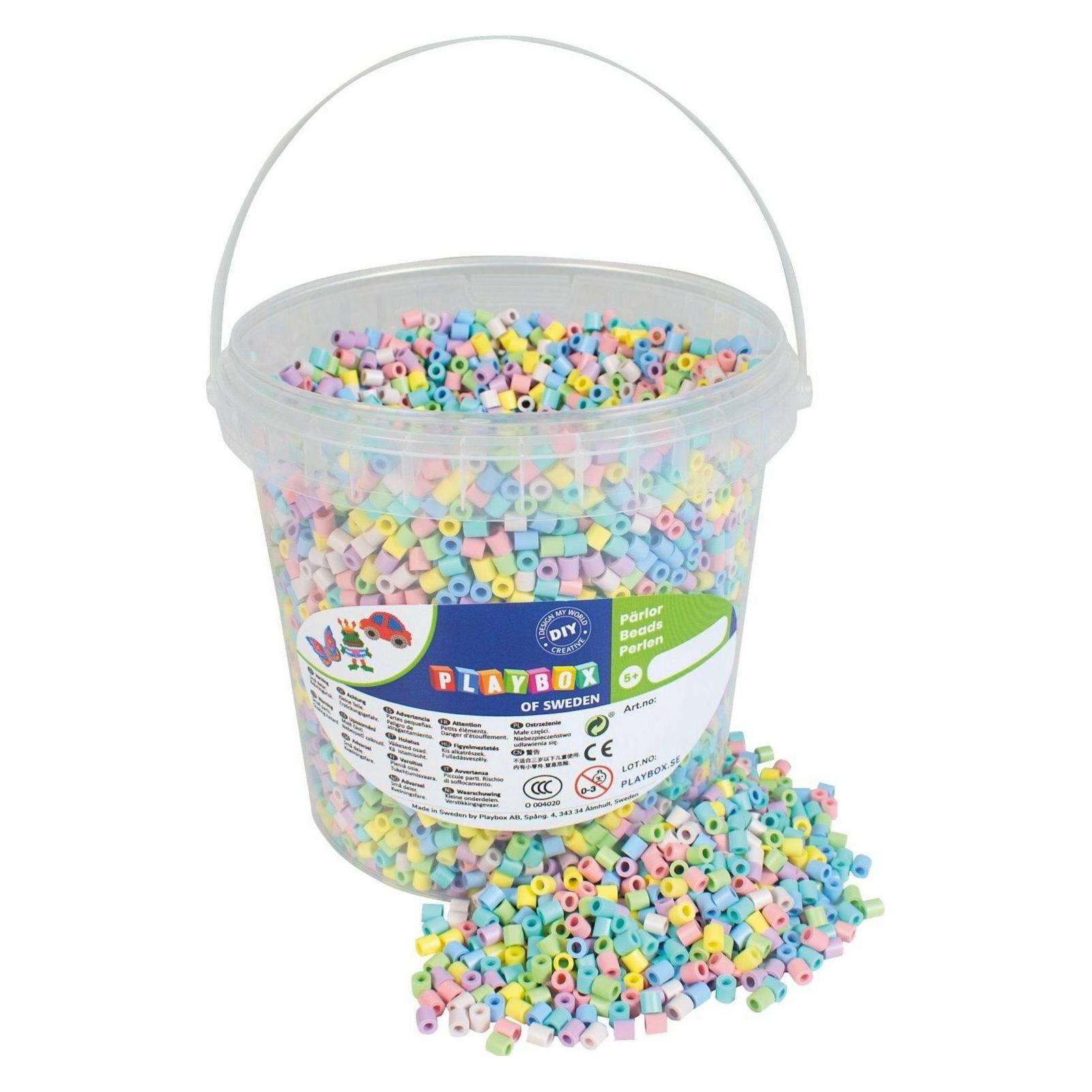 Playbox Bügelperlen im Eimer - pastellfarben 5000 Stück (2456456)