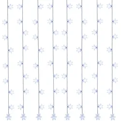 MARELIDA LED Lichtervorhang Schneeflocken 64 kaltweiße LED 1,2mx1m für Innen Weihnachten